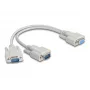 DeLOCK 67160 Kabel szeregowy Beżowy 0.3 m DB-9