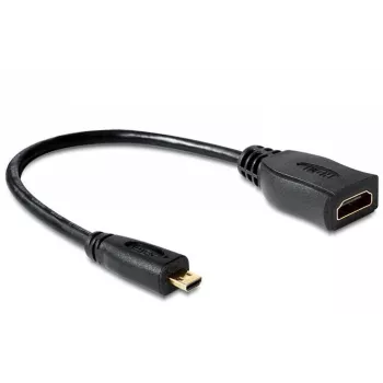 Kabel HDMI DeLOCK 65391 0.23m Typ A na Typ D Czarny