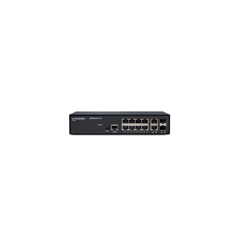 LANCOM GS-2310 Zarządzany przełącznik L2 Gigabit Ethernet (10/100/1000) 1U Czarny