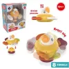 Pluszowa interaktywna sensoryczna kaczuszka Ascato 122946 — miękka faktura, kolorowy design