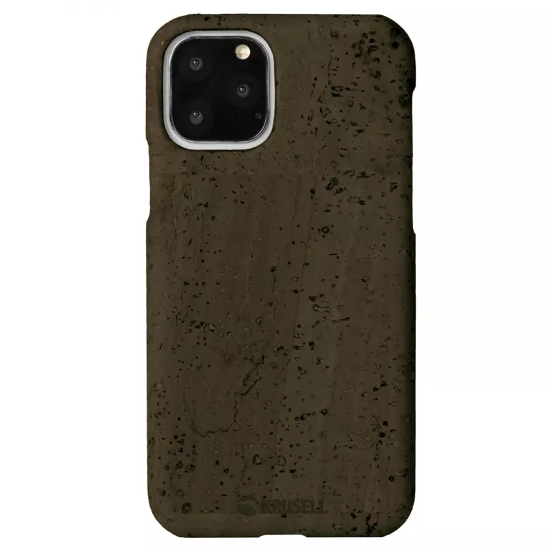 Etui Krusell Birka do Apple iPhone 11 Pro, ciemnobrązowe etui w stylu skóry