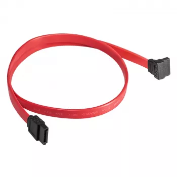 Kabel SATA III Akyga AK-CA-51 6 Gb/s, prosty / kątowy 90°, 0,5 m, czerwony