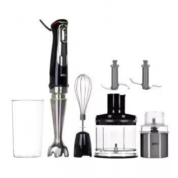 Braun MultiQuick 9 MQ9138XI 0,6 L Blender ręczny 1200 W Czarny, Stal nierdzewna