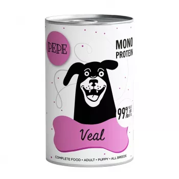 PAKA ZWIERZAKA Pepe Veal - mokra karma dla psa - 400 g