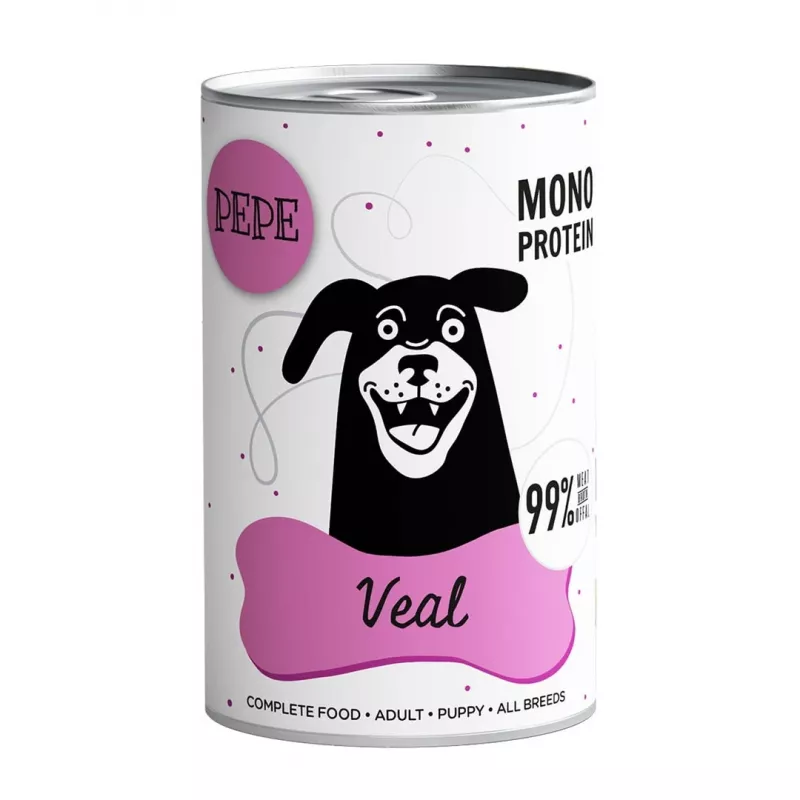 PAKA ZWIERZAKA Pepe Veal - mokra karma dla psa - 400 g