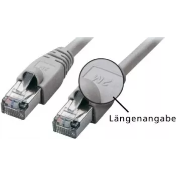 Tecline exertis Connect - kabel krosowy - RJ-45 (M) do RJ-45 (M) - 7,5 m - SFTP - CAT 5e - Szary (71607)