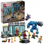 LEGO Marvel Laboratorium Iron Mana Hall of Armor 76315 — 384 elementy, 5 minifigurek, miejsce na wystawę