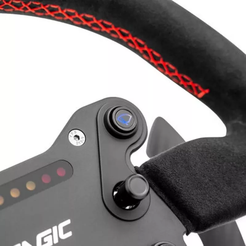 Kierownica Simagic GTS Alcantara S202 — pokryta Alcantarą kierownica do wyścigów symulacyjnych, model S202