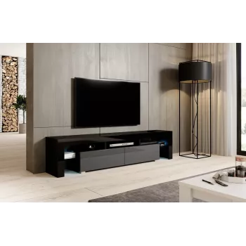 Cama stojak TV TORO 200 czarny/szary połysk