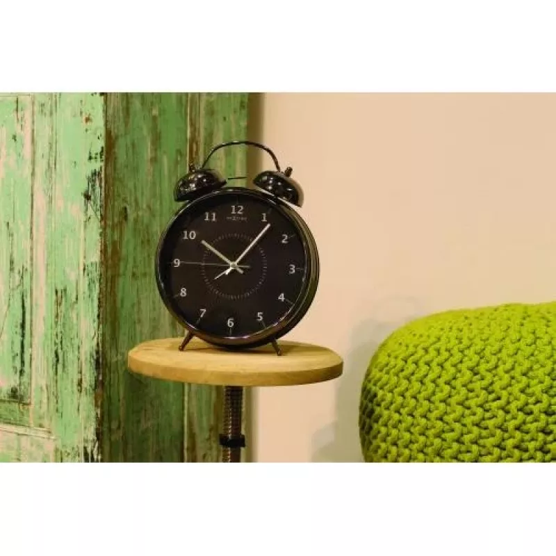 NeXtime klok 5113zw Wake Up Alarm, 23x30, czarny/turkusowy