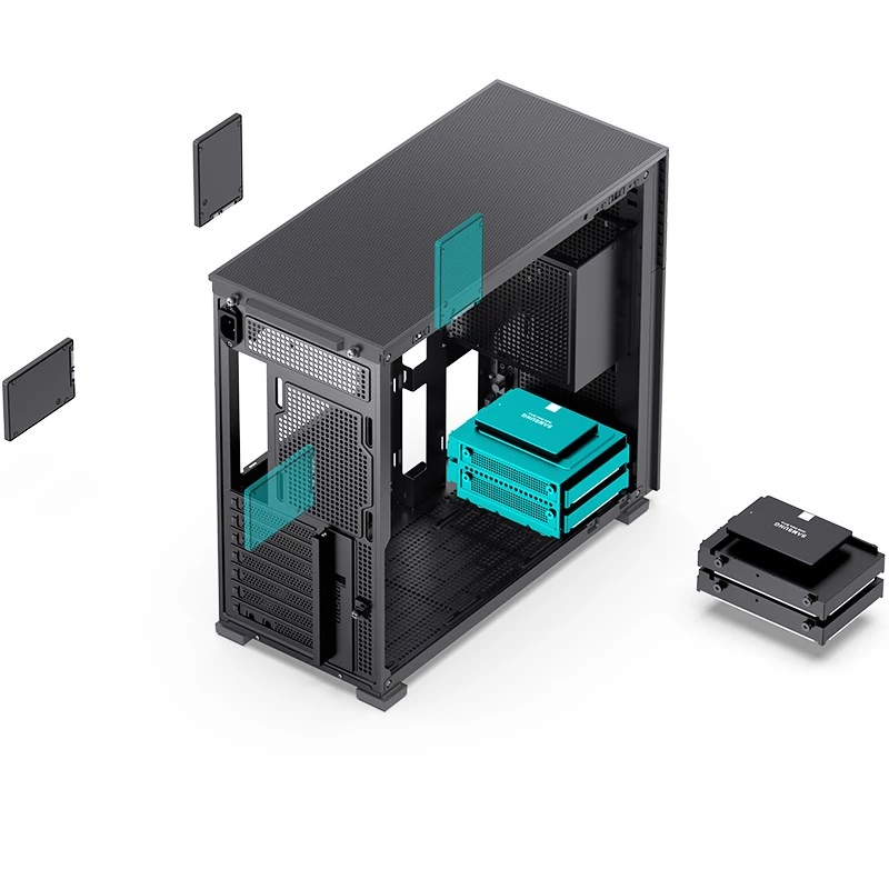 Obudowa komputera Jonsbo D41 MESH Midi Tower Czarna