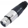 XLR 5-pin connector Omnitronic 30208425, Czarny, 5-pin female panel/line connector