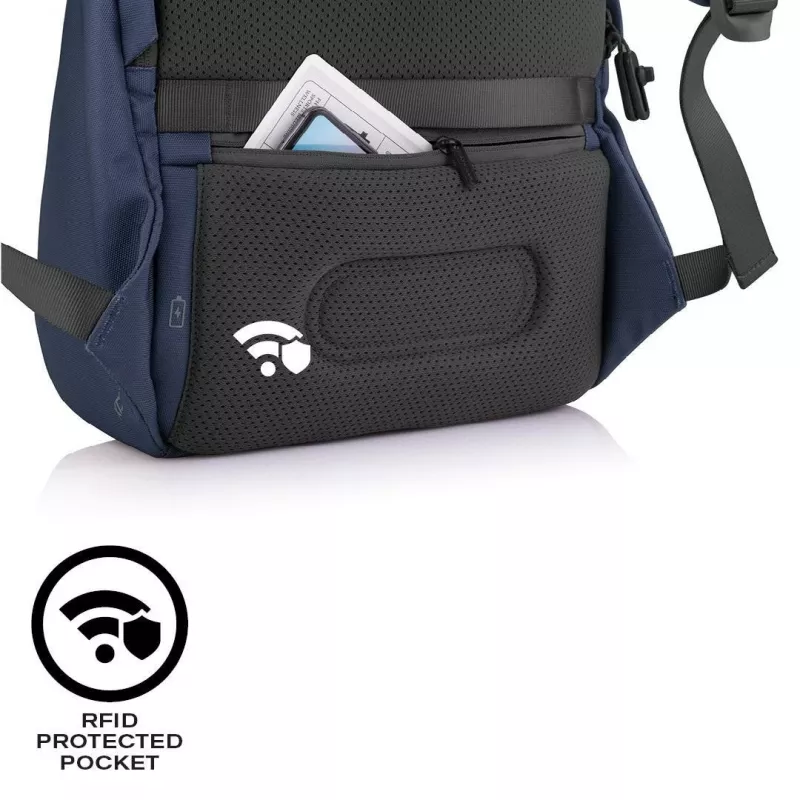 Plecak casual XDDESIGN Bobby Soft z komorą na laptop 15,6 cala, 16 l, granatowy, PET