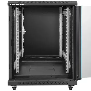 Szafa rack QOLTEC 54518 19 cali 15U — obudowa stalowa 19-calowa