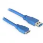 Kabel USB DeLOCK 83502 USB 3.2 Gen 1 5 m USB A na Micro-USB B niebieski