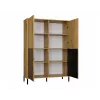 KAMARO 4DK cienki/GŁ dąb ARTISAN DISPLAY CABINET