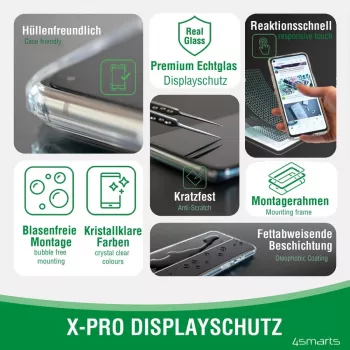 4smarts 360° Zestaw startowy - Etui ochronne do telefonu komórkowego - Szkło hartowane (10 H)