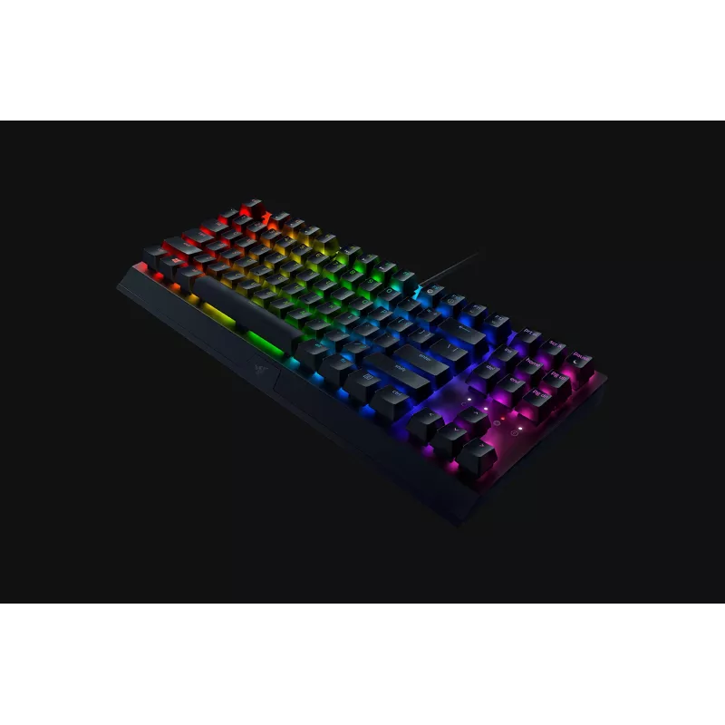 Mechaniczna klawiatura gamingowa Razer CzarnyWidow V3 Tenkeyless — przewodowa, podświetlenie RGB LED