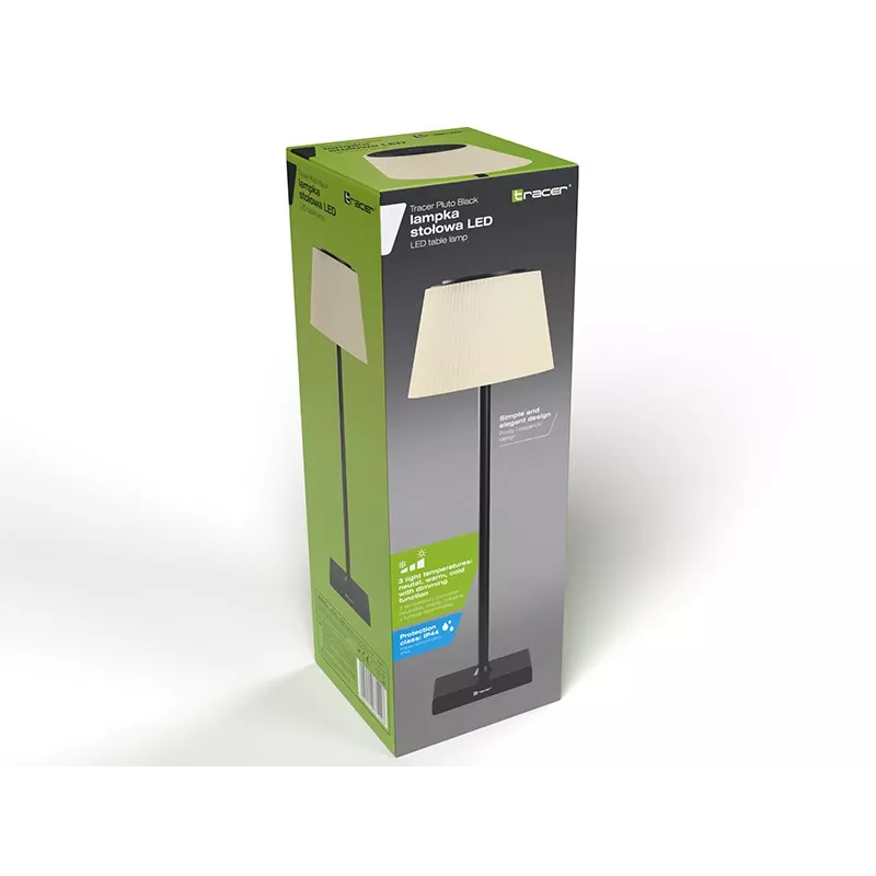 Lampa stołowa TRACER Pluto Black TRAOSW47234 LED z regulacją jasności