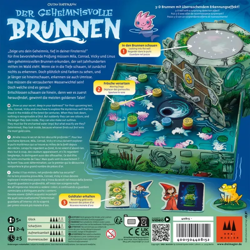 Drei Magier: Der mysterious Brunnen, gra planszowa