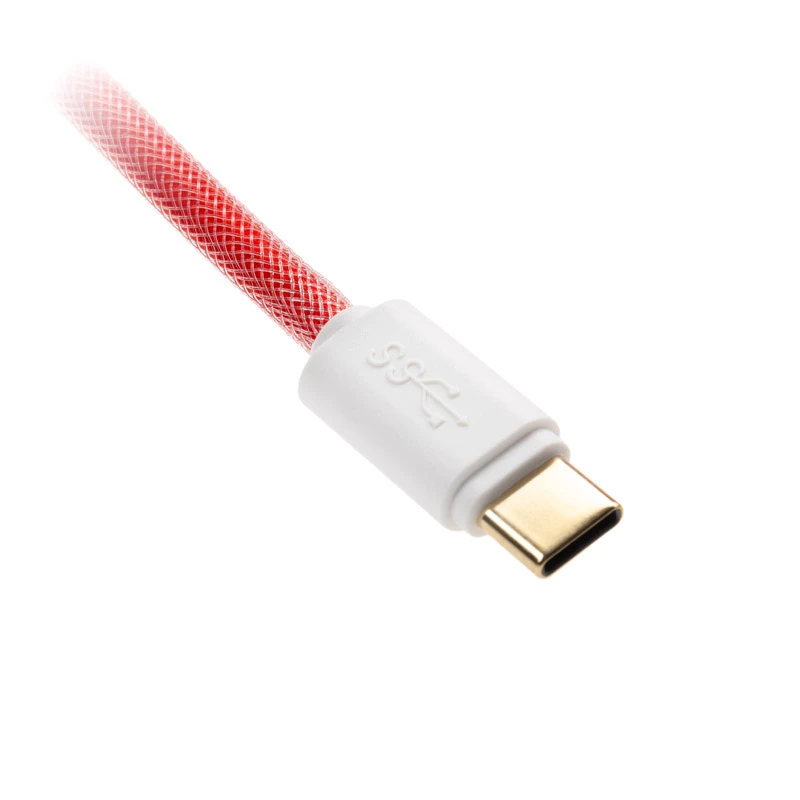 Kabel USB Ducky Premicord 1,8 m USB A USB C Różowy