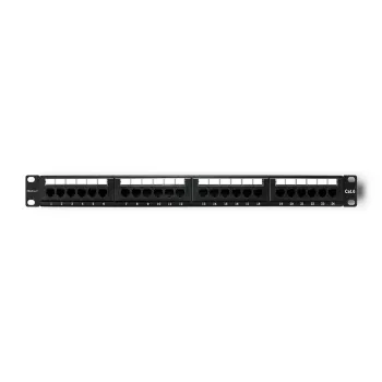 Panel krosowy RACK 24 porty, kat.6 UTP