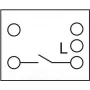 Delock - Easy 45 - Druckschalter - 1 Kippschalter - 10 A - AC 250 V - Biały, RAL 9003 (81359)