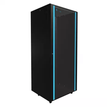 Stojak wolnostojący Extralink 42U 800X800 CZARNA SZAFKA RACK STOJĄCA 1400 kg udźwig
