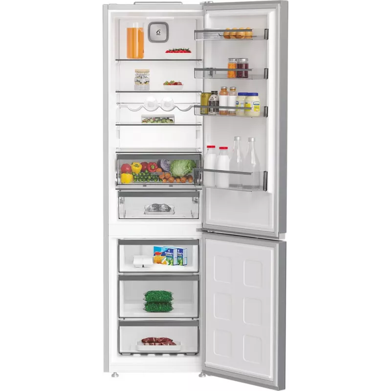 Lodówka WHIRLPOOL WHK 26402 XP4E, wysokość 203,5 cm, klasa energetyczna E, No Frost