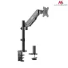Uchwyt biurkowy do monitora MACLEAN MC-775 do ekranów 32 cale (81,3 cm), VESA 75x75–100x100, do 8 kg, szary