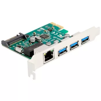 Karta DeLOCK PCI Express x1 3 x USB 5 Gb/s Typ-A 1 x Gigabit LAN