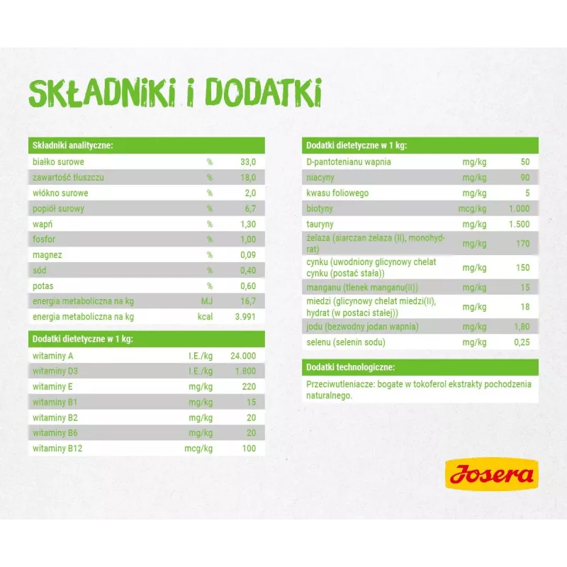 Josera SensiCat sucha karma dla kotów 2 kg Adult Liver