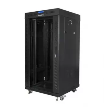 Szafa rack 19 cali 22U 600x600 mm czarna LANBERG FF01-6622-12BL