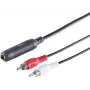 Kabel audio ShiverPeaks 3-biegunowy 6,3 mm do RCA (Cinch) 0,2 m, model 30521