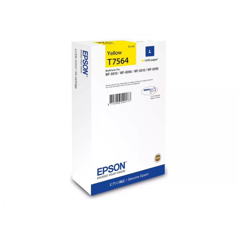 Epson C13T75644N wkład atramentowy 1 szt. Oryginalny High (L) Yield Żółty