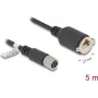 Kabel sieciowy DeLOCK M12 X-kodowany 8-pinowy żeński do RJ45 Cat.6A 5m Czarny