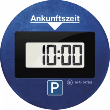 Elektroniczny dysk parkingowy Needit Park Lite One — niebieski, ABS/PMMA, CR‑2450 3V, 100×100×18 mm