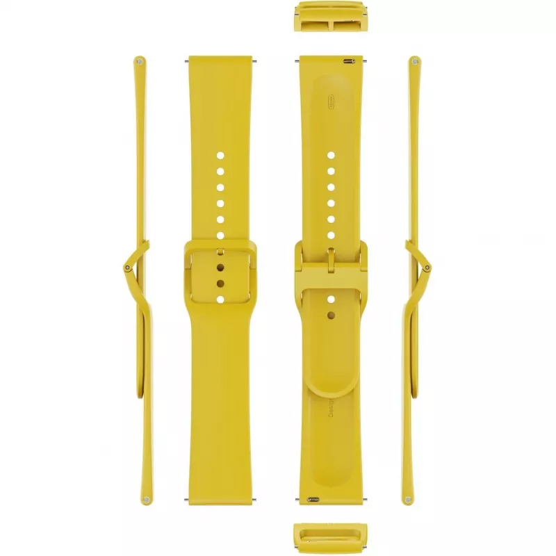 Pasek do zegarka Xiaomi BHR9470GL TPU zamienny, cytrynowy żółty, regulowany 135–205 mm