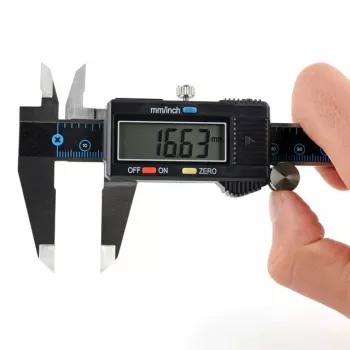 iFixit cyfrowa suwmiarka z niebieskim ekranem LCD