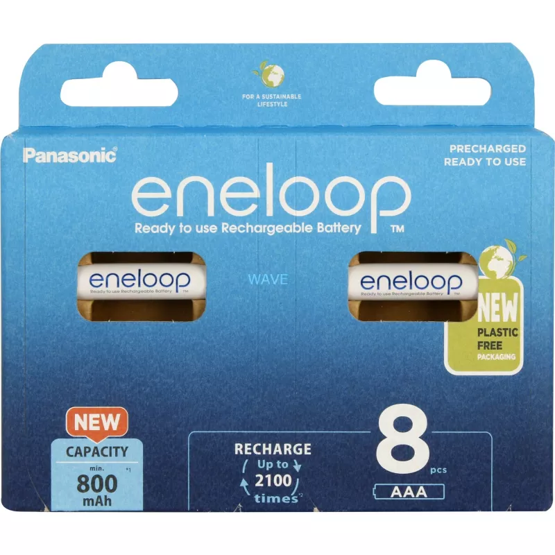 Akumulatory PANASONIC ENELOOP AAA 800 mAh 8 szt. (BK-4MCDE/8HH)