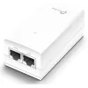 Pasywny adapter PoE 24V TP-Link, Gigabit Ethernet, 10/100/1000 Mbit/s, 10/100/1000, Cat3, Cat4, Cat5, Cat5e, Cat6, Biały, 100 m