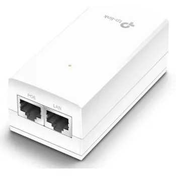 Pasywny adapter PoE 24V TP-Link, Gigabit Ethernet, 10/100/1000 Mbit/s, 10/100/1000, Cat3, Cat4, Cat5, Cat5e, Cat6, Biały, 100 m