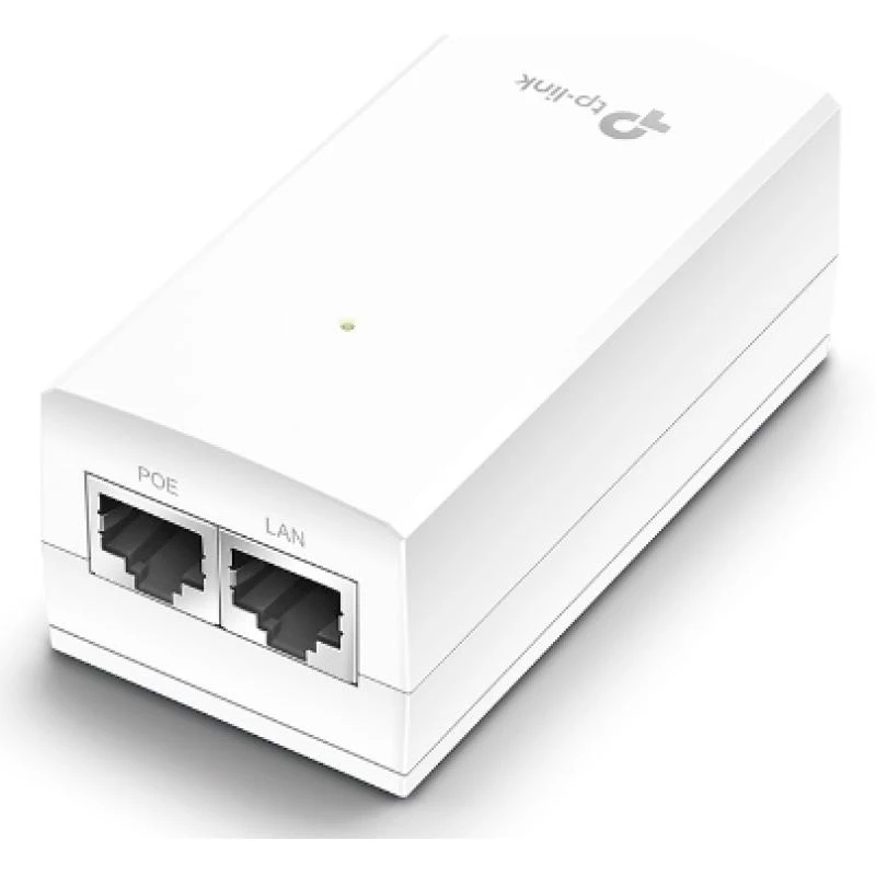 Pasywny adapter PoE 24V TP-Link, Gigabit Ethernet, 10/100/1000 Mbit/s, 10/100/1000, Cat3, Cat4, Cat5, Cat5e, Cat6, Biały, 100 m