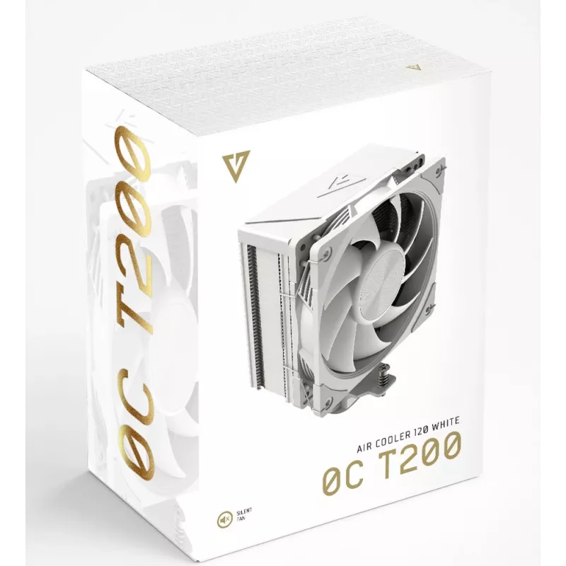 MODECOM Volcano 0C T200 Chłodzenie procesora Powietrzne 12 cm Biały