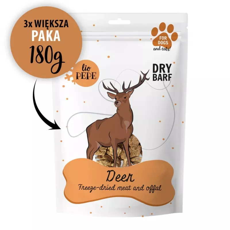 PAKA ZWIERZAKA Lio Pepe Deer XL - przysmak dla psa - 180g