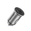 Ładowarka samochodowa Vention Two-Port USB A+A (30+30) Szary Mini Styl Aluminium
