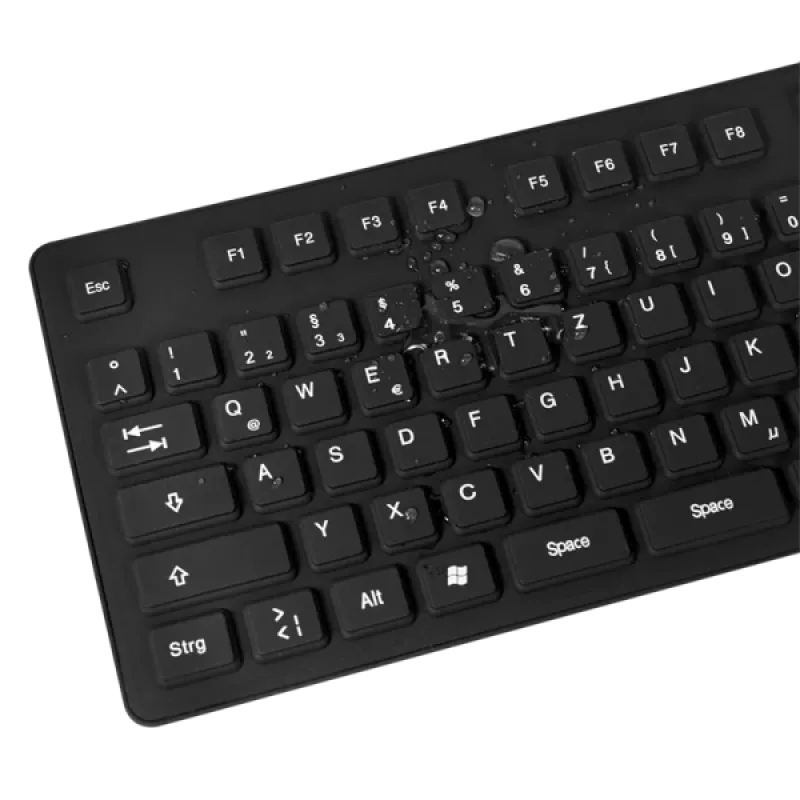 Klawiatura LogiLink ID0019A Uniwersalna USB QWERTZ Niemiecka Czarna