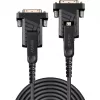 Lindy 10 m hybrydowy kabel światłowodowy Micro-HDMI 18G z odłączanymi złączami HDMI i DVI