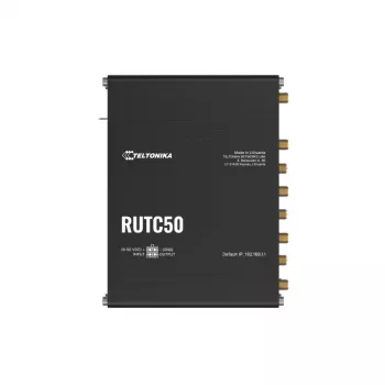 Router bezprzewodowy Teltonika RUTC50, Gigabit Ethernet, Dual-band (2,4 GHz / 5 GHz), 5G, Czarny
