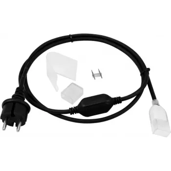 EUROLITE LED Neon Flex 230V cienki kabel z wtyczką model 50499815 — elastyczna taśma LED neon, podłączenie do sieci 230V